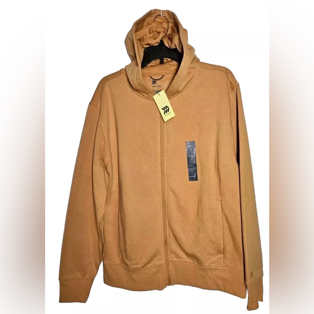 All in Motion Men's Zip Up Tan Sweater